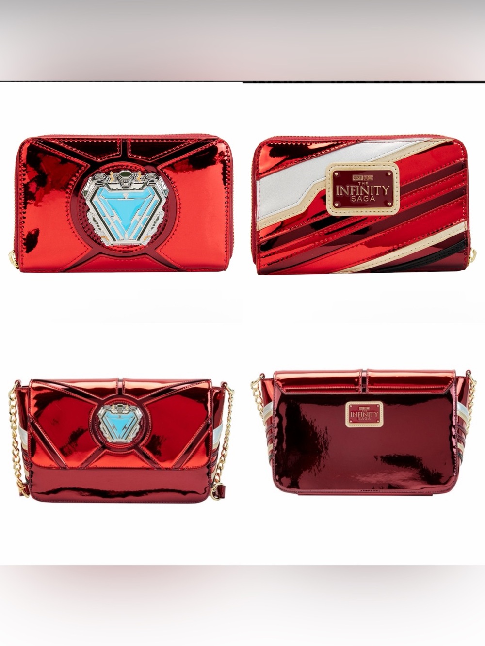 NWOT Loungefly Marvel
Iron Man Cosplay
Crossbody Bag+wallet SET